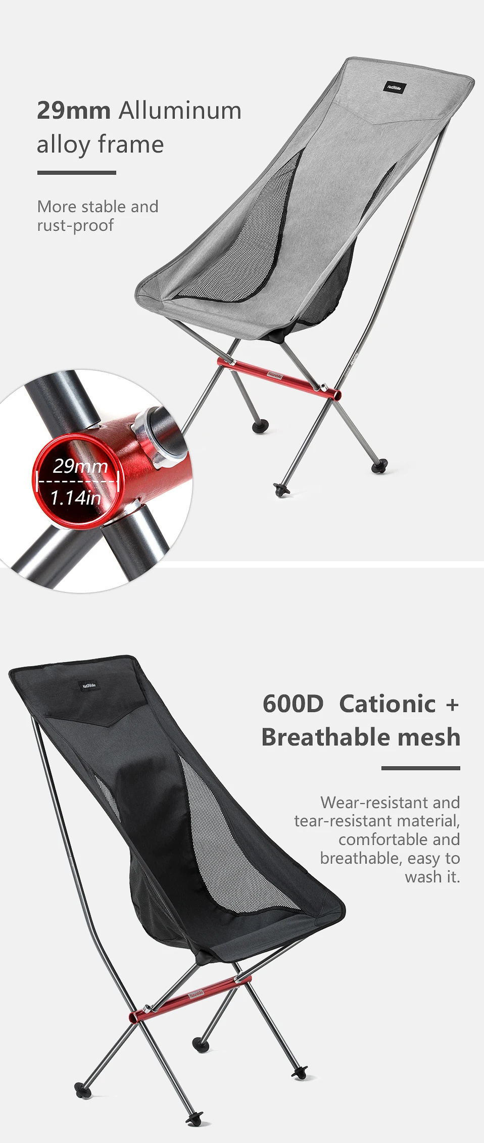 Cadeira de Praia Ferramentas de Pesca Cadeira de Viagem de Mochila Naturehike Dobrável Compacto Leve Camping Piquenique Assento Portátil Cadeira 3 Naturehike Dobrável Compacto Leve Camping Cadeira de
