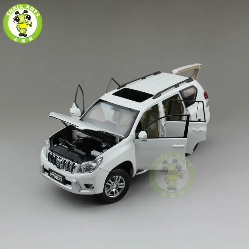 1/18 Land Cruiser Prado литая под давлением модель автомобиля SUV игрушки для подарков коллекция хобби белый без рисунка