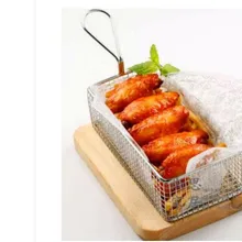 A07 Кухня приготовления инструмент 304 Нержавеющая сталь жареные пельмени курица в корзину картофель фри круг нефти сито Дуршлаги и фильтры