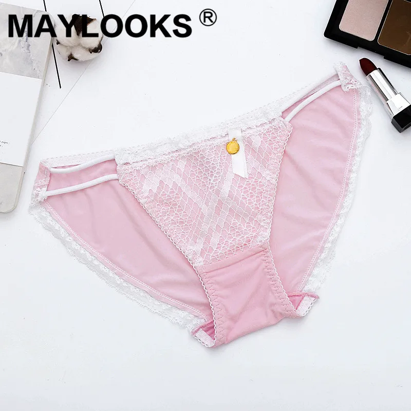 Maylooks женские прозрачные сексуальные нижнее белье кружевные треугольные с низкой