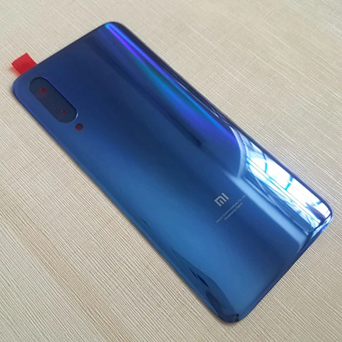 Чехол для Xiaomi mi 9 mi 9, крышка для батареи, задняя крышка корпуса, задний Чехол для mi 9 SE 9SE, запасные части для двери батареи+ наклейка - Цвет: Mi 9 Ocean Blue