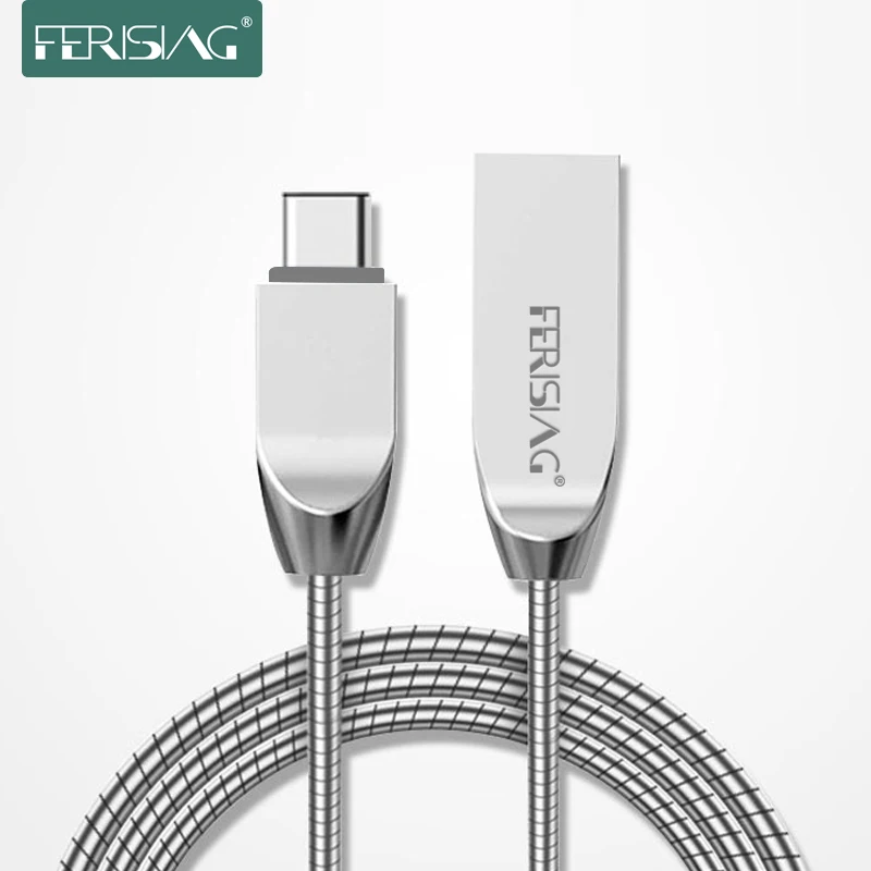

FERISING USB Type C Cable USB C Fast Charging Data Cable Type-C USB Charger Cable for Oneplus 2 3,Letv,Xiaomi 4C Spring Cable