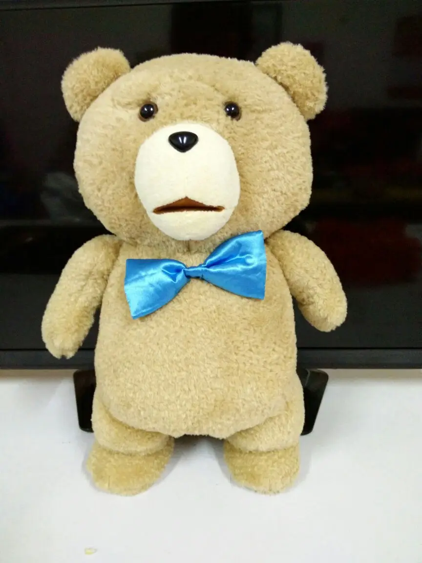 45 см плюшевый мишка Ted 2, мягкие плюшевые игрушки, большой размер, плюшевый мишка Ted, плюшевые куклы, подушка для детей, подарок для девочек