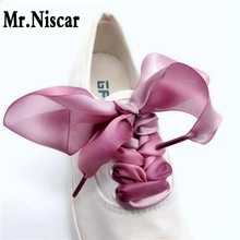 Дешевые Высококачественные атласные шнурки для ботинок из полиэстера на плоской подошве; Тканевая обувь; женская модная красивая обувь на шнурках