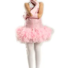 Профессиональная юбка-пачка трико, корейское платье принцессы для девочек, детская Свадебная световая маска с цветочным рисунком для девочек, юбка для выступлений
