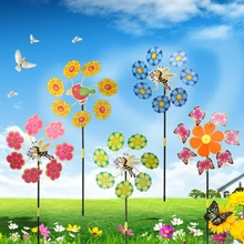 HBB, 3D милые животные, насекомые, птица, ветряная мельница, ветряная вертушка, для сада, деко, для детей, на открытом воздухе, для путешествий, классические игрушки, разные цвета