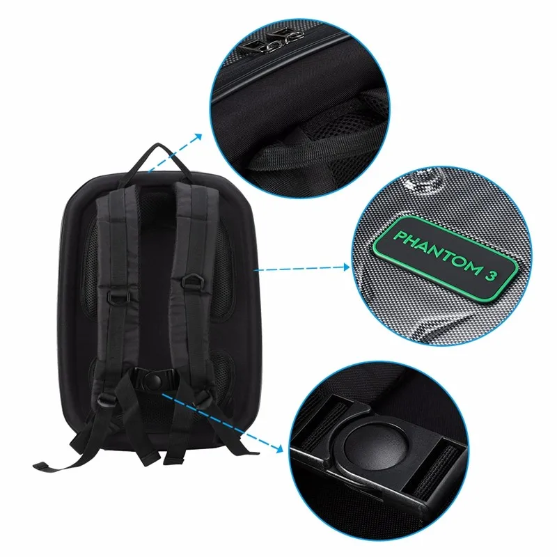 Hard Shell Backpack Waterproof Shoulder Bag Suitable For Dji Phantom 2/3/4 Drone Quadcopter Accessories Hard Shell Backpack Waterproof Shoulder Bag Suitable For Dji Phantom 2/3/4 Drone Quadcopter Accessories