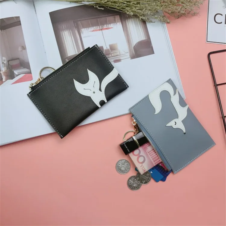 

Mini Fox Design Coin Purse for Girls Cute Kawaii Korean Wallet