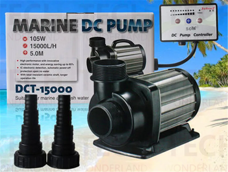 JEBAO/JECOD DCT 15000 105W SERIES VARIABLE FLOW DC AQUARIUM PUMP MARINE