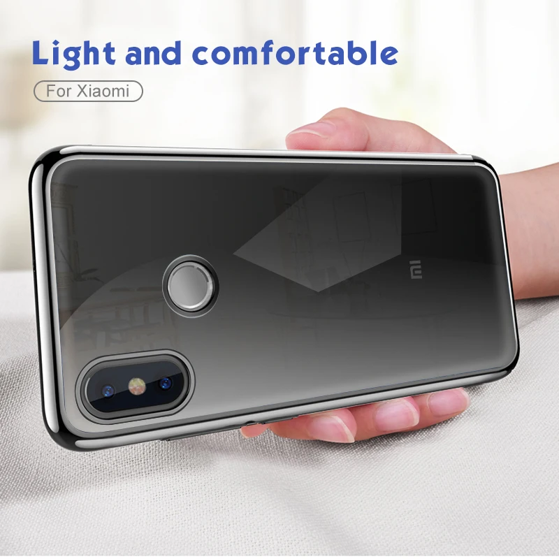 

Slim Transparent TPU Case For Xiaomi Redmi Note 5 Pro 4X 4 Silicone Plating Frame Cover for Redmi 4A 4 3S Pro Fundas Capa