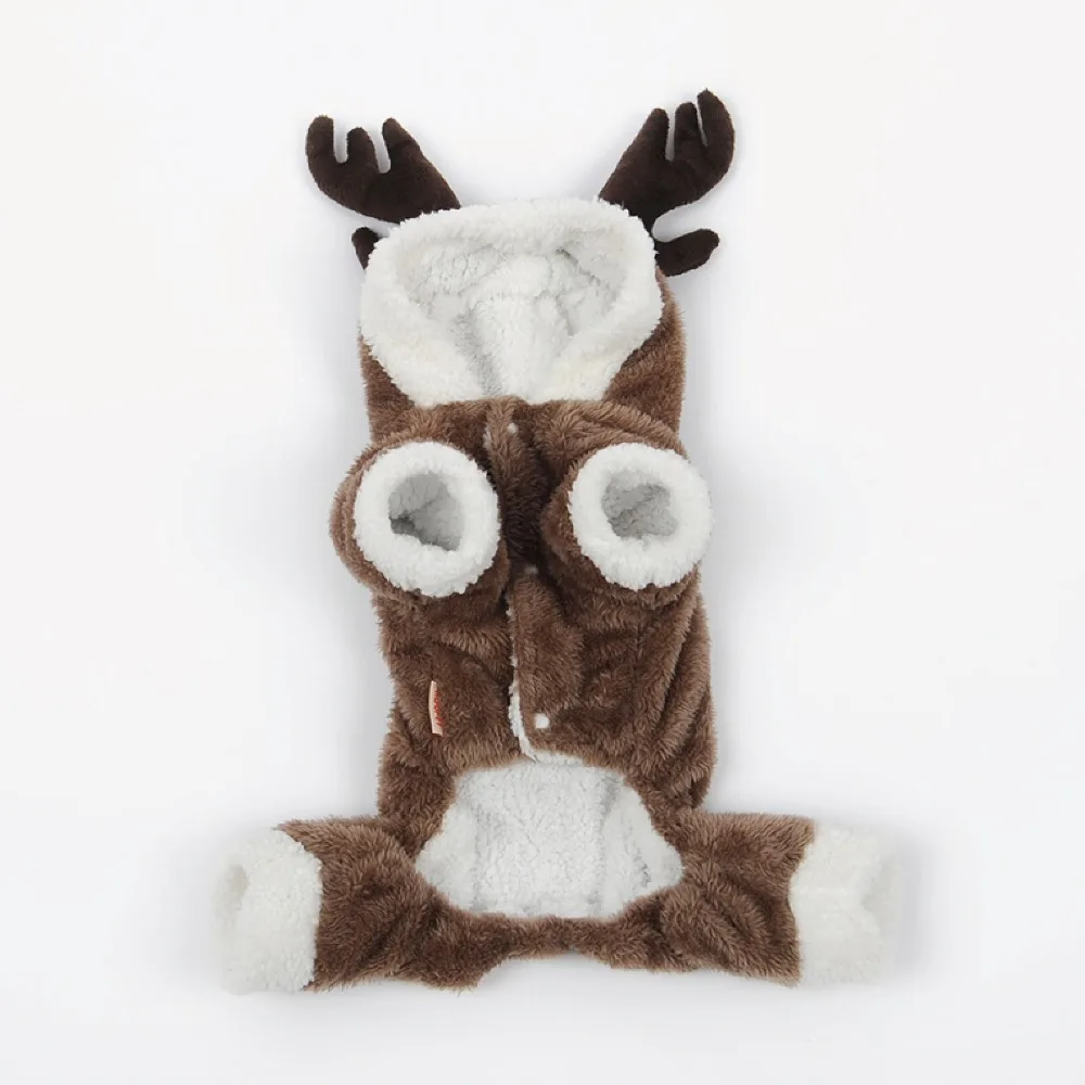 WARM Winter 4 Foot Pets Reindeer Christmas Deer Costume Dogs Cats
