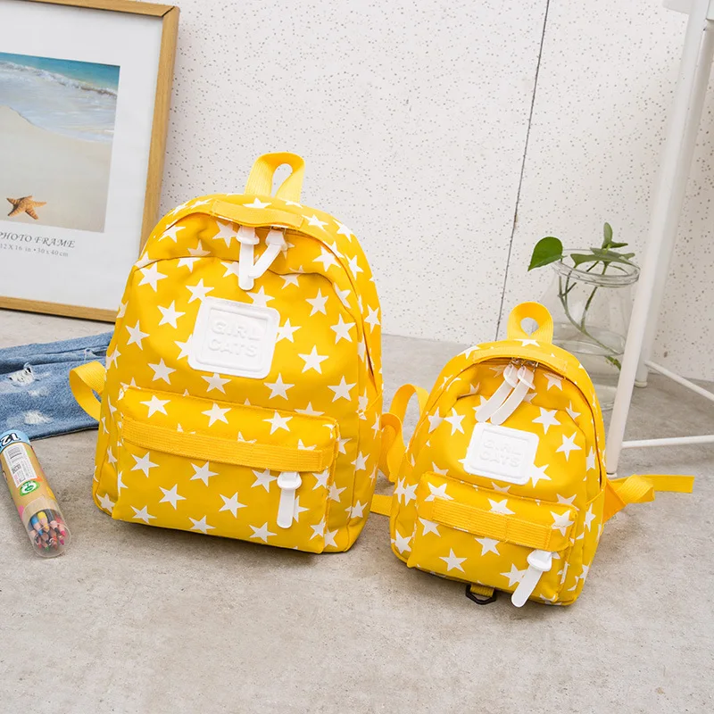 Рюкзак для детей с защитой от потери, милые парусиновые рюкзаки с принтом звезды, женские школьные сумки для подростков, девочек, мальчиков, студентов, дорожные сумки