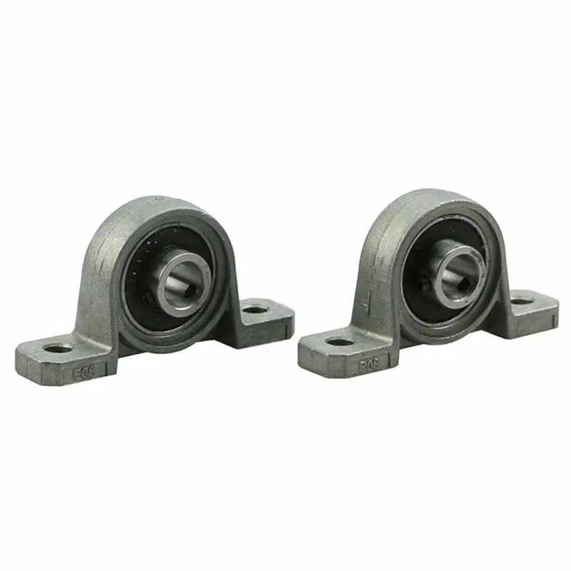 2Pcs/set 8mm Diameter Pillow Bearing  Zinc Alloy Pillow Block Mounted Ball Bearing Solid Base For KP08