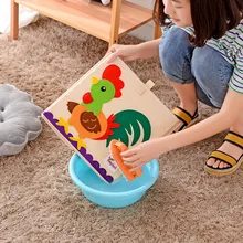 Горячая мультфильм нетканые ткани складные вышивать большие ящики для хранения для детей органайзер для хранения игрушек Одежда Косметика хранения банок