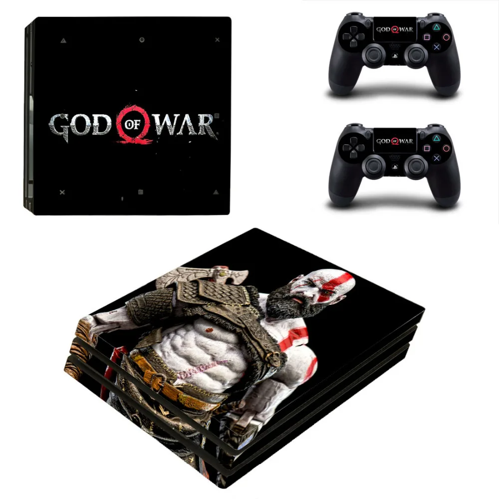 Игра God of War 4 PS4 Pro наклейка на кожу для консоли playstation 4 и 2 контроллера PS4 Pro наклейка на кожу виниловая