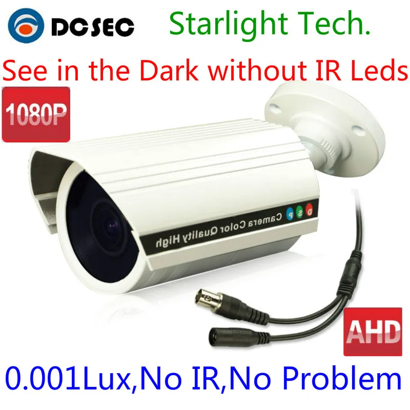 HD AHD 1080P Camera CCTV Starlight Technology Security Outdoor with Color Image Day Night Low Lux 2.0MP CMOS Sensor | Безопасность и