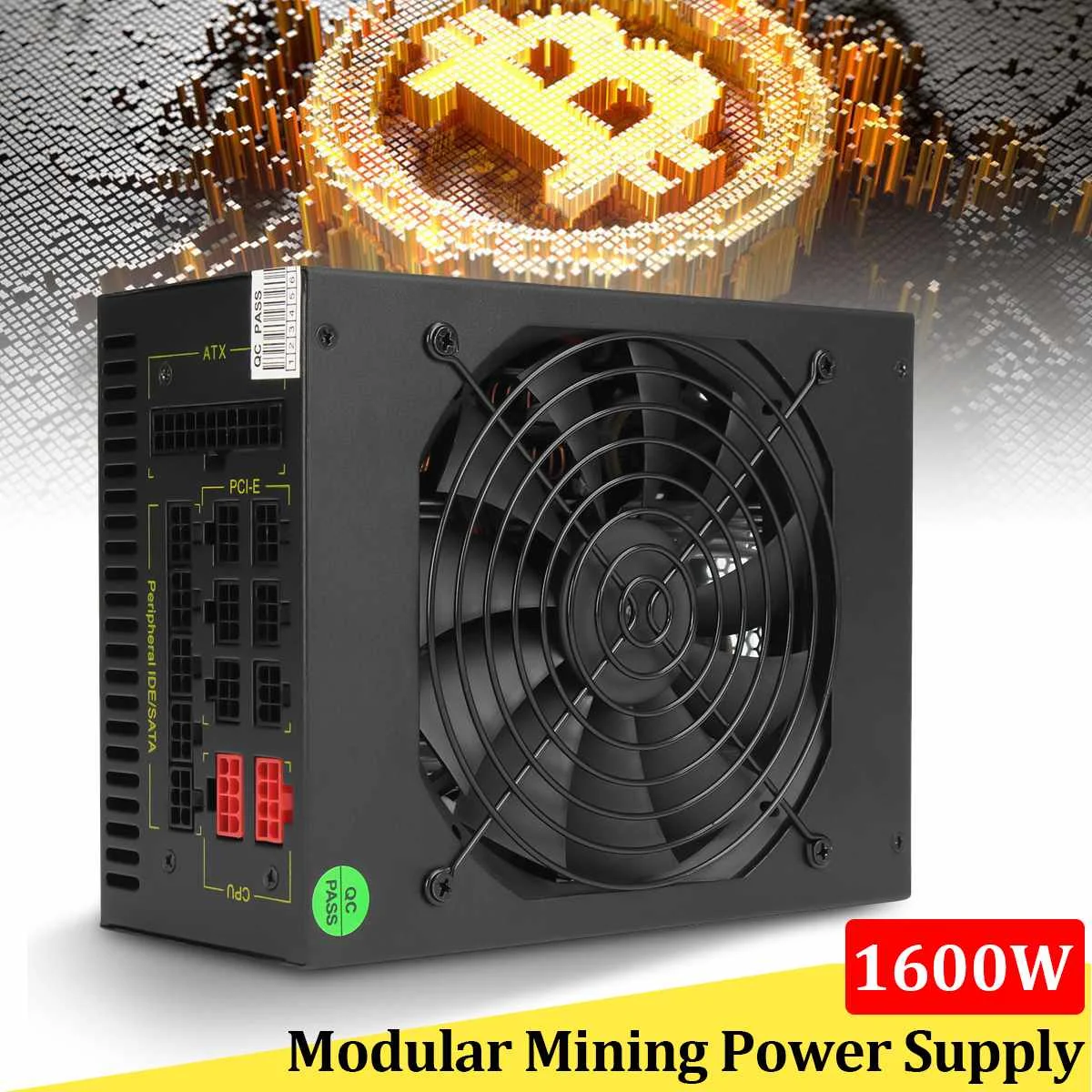 

1600W Modular Mining Power Supply GPU For Bitcoin Miner Eth Rig S7 S9 L3+ D3 High Quality computer Power Supply For BTC
