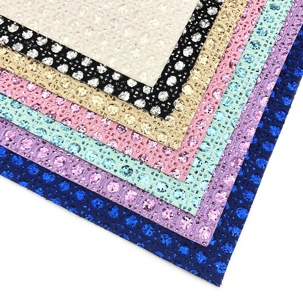 

David accessories 20*34cm glitter faux artificial Synthetic leather fabric hair bow diy decoration crafts 1piece,1Yc3822