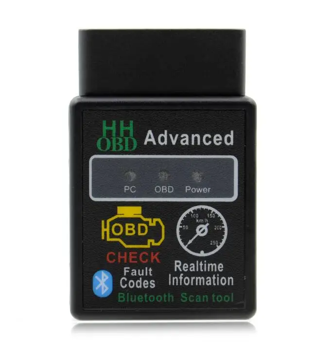 Мини OBD ii ELM327 Bluetooth последняя V2.1 OBD 2/OBD2 Беспроводной автомобильный диагностический сканер мульти-Язык работать на Android - Цвет: Черный