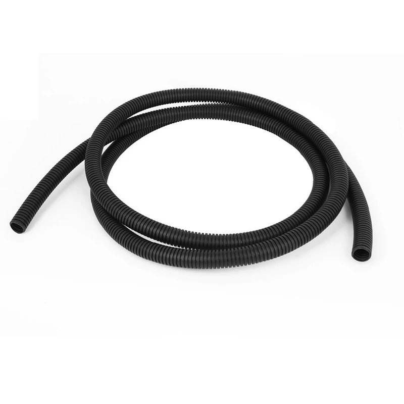 MYLB-16mm OD الأسود البلاستيك مرنة المموج بيلو قناة كابل أنبوب 2 M