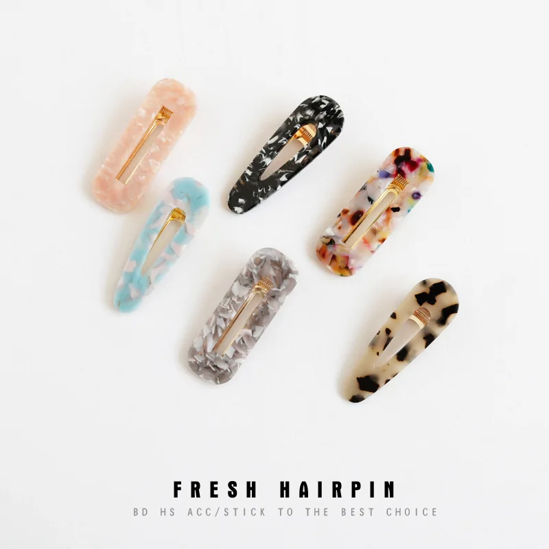 

Hair Accessories for Women Hair Clip Vintage Leopard Marble Feeling