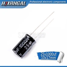 10 шт. Высокое качество 25 в 1000 УФ 10*17 мм мкФ 25 в 17*10 электролитический конденсатор hjxrhgal