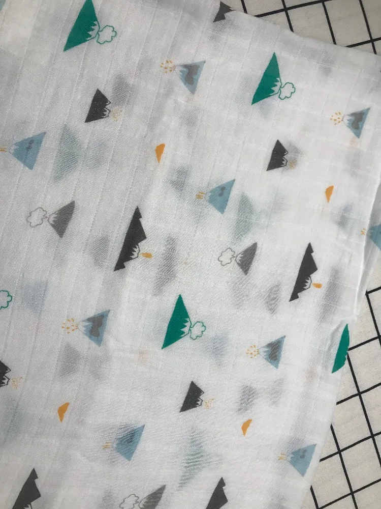 Большой подгузники для новорожденных 47x47 дюймов Детские муслиновые пеленальные одеяла детские пеленальные одеяла бамбуковый хлопок