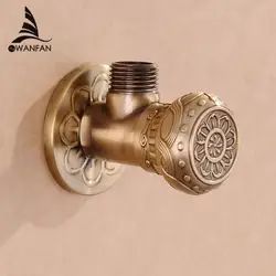 Запчасти для смесителей 1/2 "x 1/2" античная латунь угол остановить Клапан отключение воды Треугольники Клапан для кран и Туалет hj-0318f