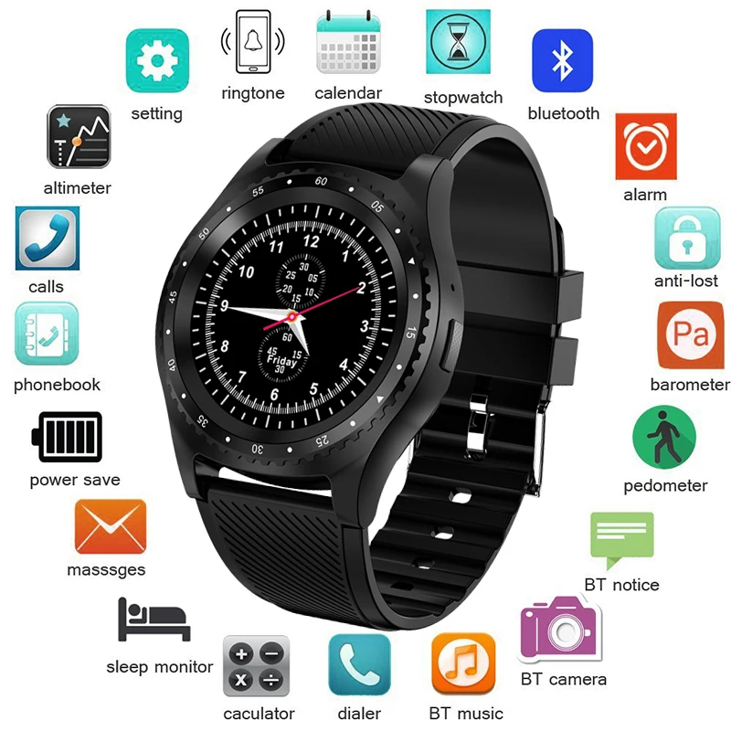 LIGE новые умные мужские наручные часы с поддержкой камеры Bluetooth SIM tf-карты Smartwatch для женщин для Android телефона reloj+ коробка