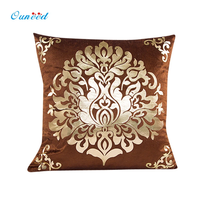 Ouneed 45cm 45cm Gold Velvet Red Beige Brown Pillow Case Throw Pillow Cover Home Decor Cobertura Da Almofada 1pc Throw Pillow Covers Brown Pillowdecorative Pillow Covers Aliexpress