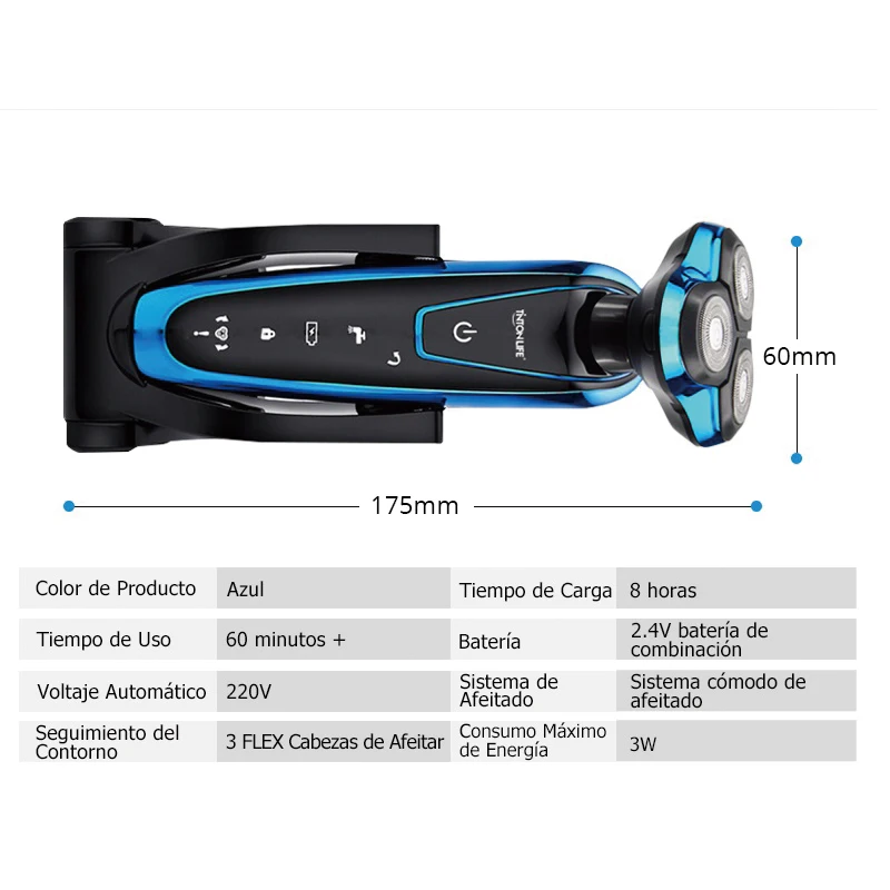 Billige TINTON LEBEN Männer Elektrische Waschbar Rasierer Elektrische Rasur Bart Maschine Rasiermesser