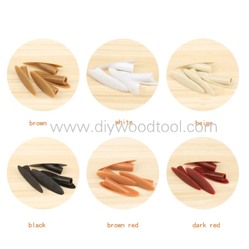 

40PCS/box Wood Oblique Hole Tenon Cover Woodworking Tools Plastic Var