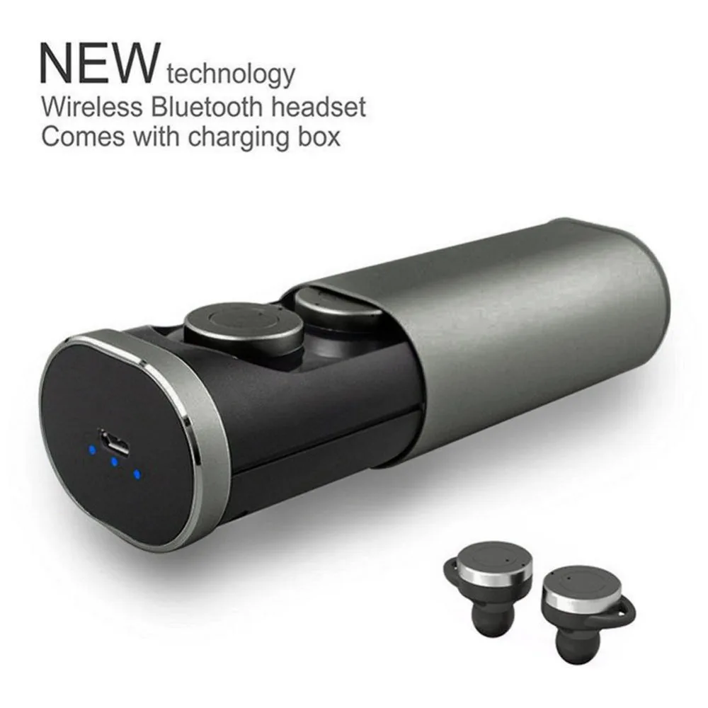 

NEW Mini TWS Wireless Earphones Twins Stereo In-Ear Earbuds Bluetooth Headset #266267