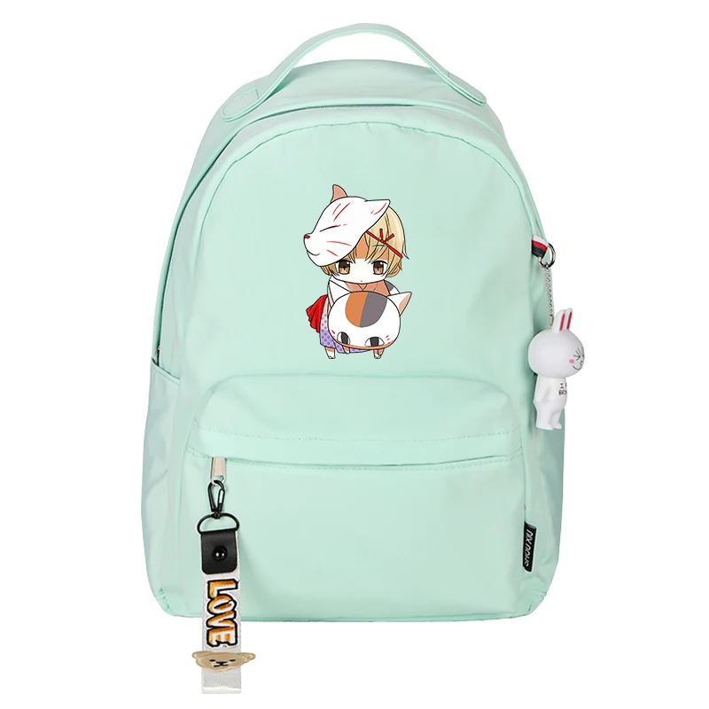 Anime Natsume Yuujinchou Cat Teacher Canvas Backpack Travel Bag