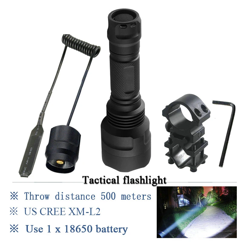 

most powerful l2 flashlight spotlight hunting xml t6 flashlight Tactical flashlight 18650 waterproof torch Bicycle lampe torche