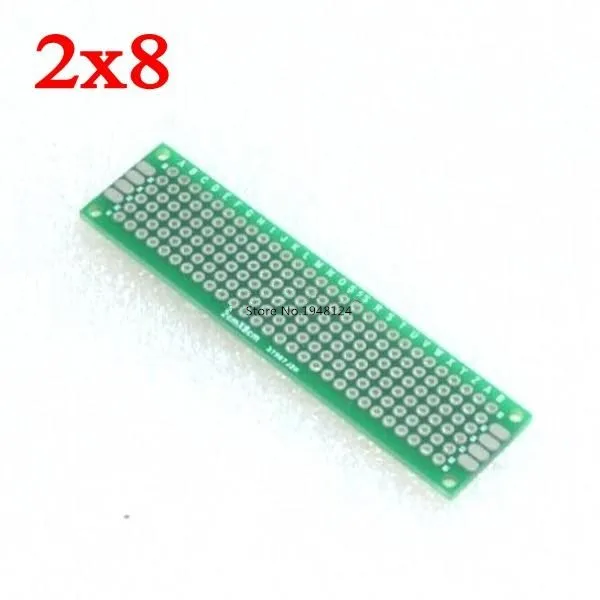 

5pcs 2x8cm double Side Copper prototype pcb 2*8 panel Universal Board for Arduino Free Shipping Wholesale 2*8CM