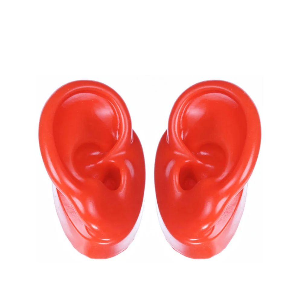 1 Paar Fleisch Silikon Ohr Modelle Weiche Simulations Ohren für Erwachsene  W6Z7 