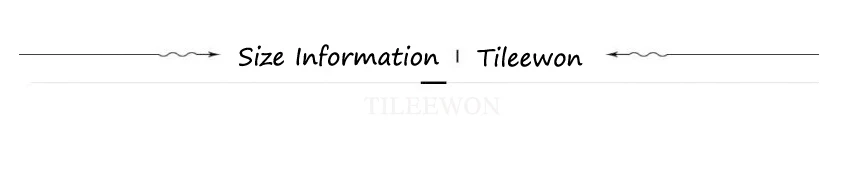 SIZE INFORMATION 