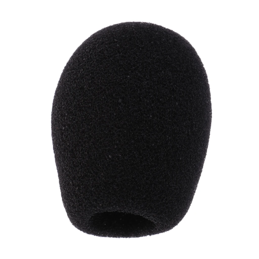 5 Pieces Black Microphone Mic Sponge Windshields Wind Muffs Covers for Meeting Conference Gooseneck Microphone Parts