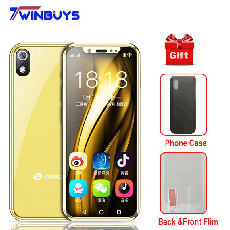 2019 самый маленький Смартфон Android 8 1 K TOUCH I9 3g 32G/2G 16G Face ID 3 5 &quotчетырехъядерный 1000mAh 8M +