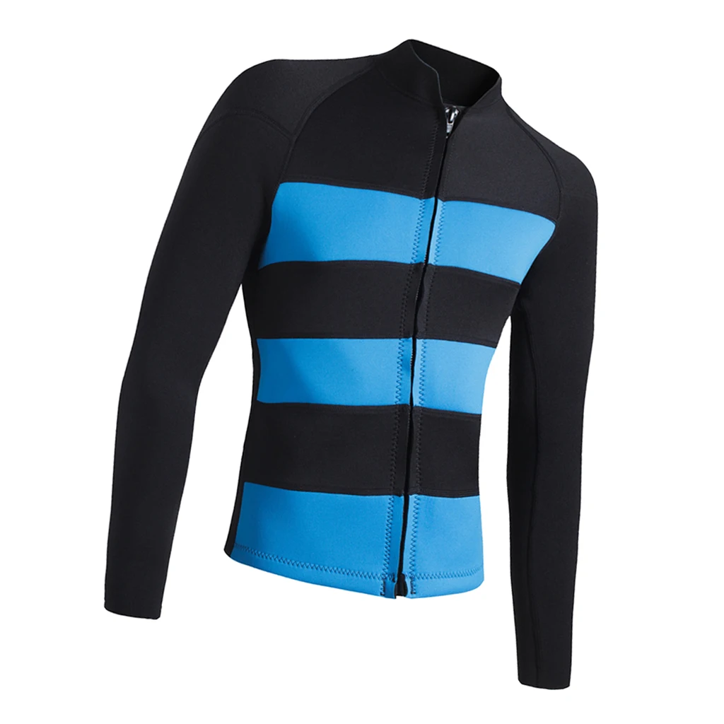 2mm Neoprene Wetsuit Top Women Zipper Zip Up Jacket Kayak Canoe Surf Scuba Diving Suit Swimwear 