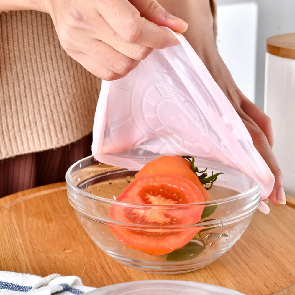 

6pcs/Lot Universal Silicone Suction Lid-bowl Pan Cooking Pot Silica Stretch Lids Silicone Cover Pan Spill Lid Stopper Cover B4
