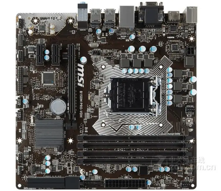 الأصلي سطح اللوحة ل MSI B150M PRO-VDH DDR4 LGA 1151 ل I3 I5 I7 CPU 64 GB B150 سطح اللوحة شحن مجاني