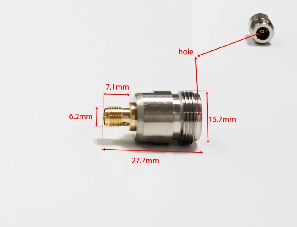 1 шт. разъем Jack N-RP-SMA Женский Разъем RF коаксиальный адаптер модем конвертер разъем прямой, никелированный