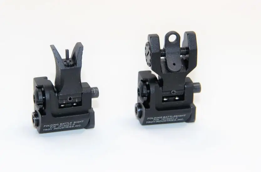 

Whosale Metal Iron V-shape Rapid Transition Tactical Front And Rear Flip-up Down Iron Sight set Rifle Airsoft Gun Accessories