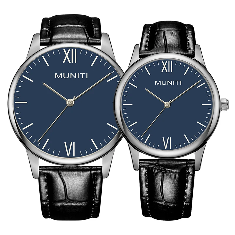 Couple Watches Simple Fashion Men's Quartz Watch Waterproof Women's Belt Wristwatches Free Shipping Sale