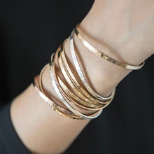 Браслет-манжета, персонализированный обтягивающий Браслет-манжета, золотой, розовый, серебряный, вдохновляющий, гравированный, бразильский, Складывающийся браслет