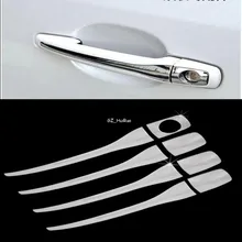 Auto Accessories For Peugeot 207 301 2008 3008 408 308 Citroen C-QUATRE C4L Stainless Steel Trim Chrome Door Handle Cover