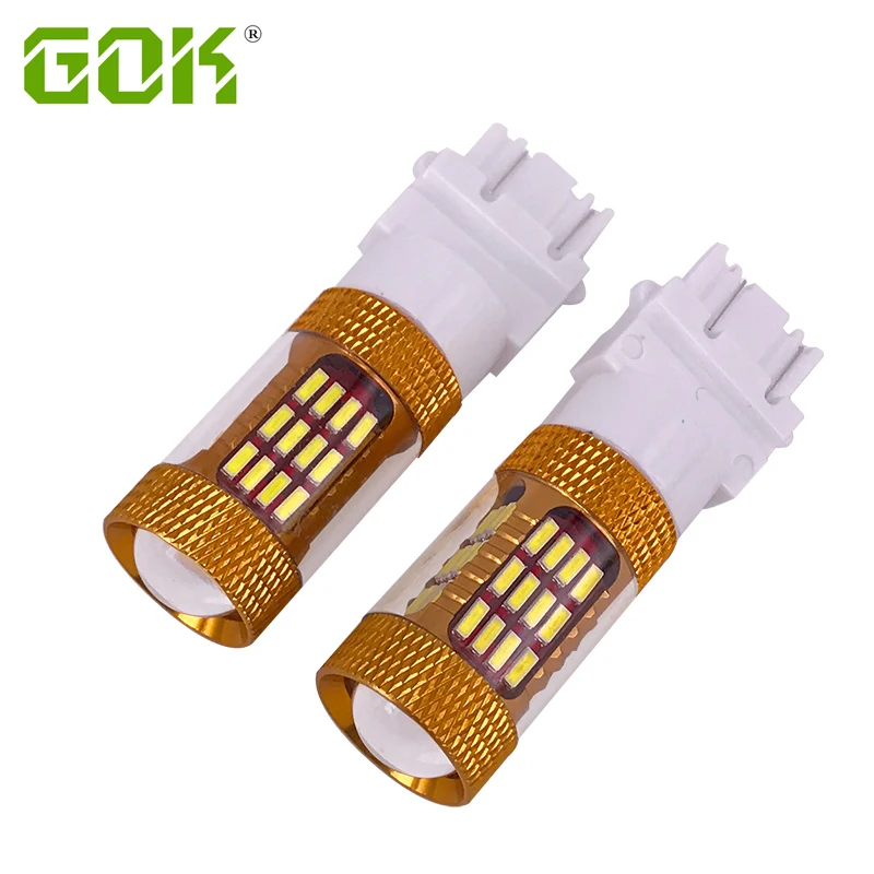 

4pcs T25 3157 3156 led High Power 60SMD 4014 LED Turn Signal White light Car Light Source lamp Brake Tail Backup Reverse Light