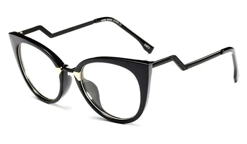 Сексуальные женские очки "кошачий глаз", оправа для женщин, красный, белый цвет, CCSPACE 45045, фирменный дизайн, оптические очки, металлические дужки, модные очки